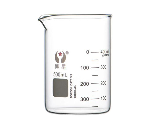 1101-1 Low Form Glass Beaker with Spout & Graduations