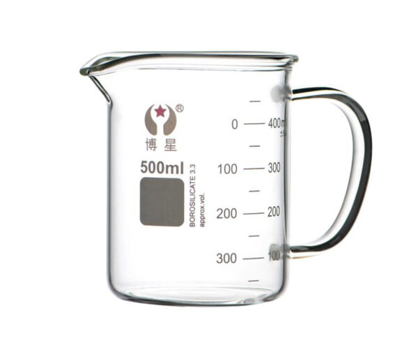 1105-1-Borosilicate-Glass-Beaker-with-Solid-Handle-&-Pour-Spout 1105-1 Borosilicate Glass Beaker with Solid Handle & Pour Spout