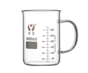 1105-2-Science-Themed-Clear-Glass-Beaker-Mug-with-Handle-&-Graduations 1105-2 Science-Themed Clear Glass Beaker Mug with Handle & Graduations