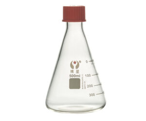 1122-2-Glass-Erlenmeyer-Flask-with-GL-Threaded-Screw-Cap 1122-2 Glass Erlenmeyer Flask with GL Threaded Screw Cap