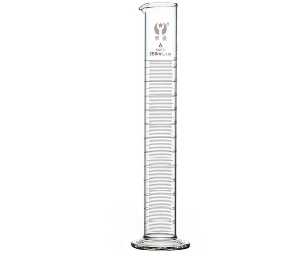 1601-1 Class A Glass Graduated Cylinder with Round Base & Pour Spout 1601-1 Class A Glass Graduated Cylinder with Round Base & Pour Spout