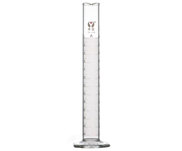 1601H-2 Class B Glass Graduated Cylinder with Anti-Roll Hexagonal Base