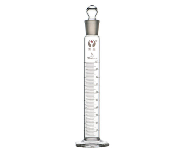 1603-Glass-Mixing-Graduated-Cylinder-with-Ground-Glass-Stopper-&-Hexagonal-Base 1603 Glass Mixing Graduated Cylinder with Ground Glass Stopper & Hexagonal Base