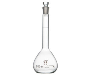 1621-1 Class A Clear Glass Volumetric Flask with Glass Stopper