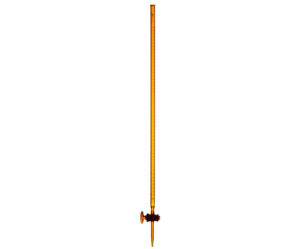 1642-2-Class-A-Amber-Glass-Burette-with-Glass-Stopcock 1642-2 Class A Amber Glass Burette with Glass Stopcock