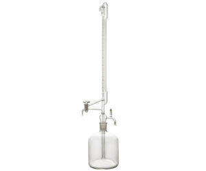 1655-1-Class-A-Automatic-Zeroing-Clear-Glass-Burette-Set-with-Glass-Stopcock-&-Reservoir-Bottle 1655-1 Class A Automatic Zeroing Clear Glass Burette Set with Glass Stopcock & Reservoir Bottle