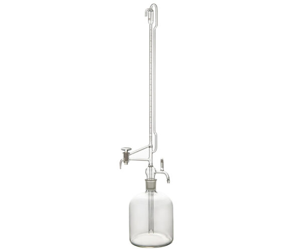 1655-1-Class-A-Automatic-Zeroing-Clear-Glass-Burette-Set-with-Glass-Stopcock-&-Reservoir-Bottle 1655-1 Class A Automatic Zeroing Clear Glass Burette Set with Glass Stopcock & Reservoir Bottle
