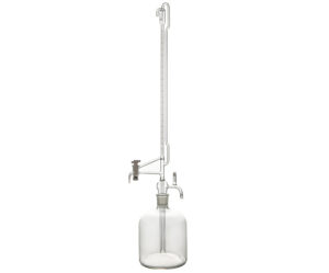 1655-2-Class-A-Automatic-Zeroing-Clear-Glass-Burette-Set-with-PTFE-Stopcock-&-Reservoir-Bottle 1655-2 Class A Automatic Zeroing Clear Glass Burette Set with PTFE Stopcock & Reservoir Bottle