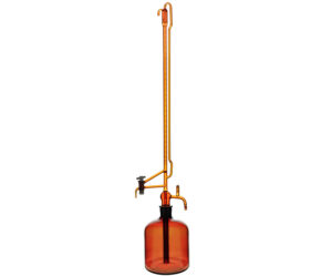 1655-4-Class-A-Automatic-Zeroing-Amber-Glass-Burette-Set-with-PTFE-Stopcock-&-Reservoir-Bottle 1655-4 Class A Automatic Zeroing Amber Glass Burette Set with PTFE Stopcock & Reservoir Bottle