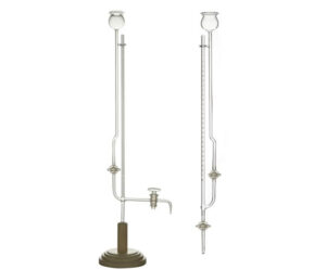 1661-1-Class-A-Clear-Glass-Micro-Burette-with-Glass-Stopcock 1661-1 Class A Clear Glass Micro Burette with Glass Stopcock